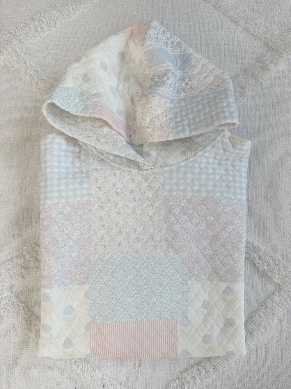 Pastel Quilted Patchwork Hoodie - Women's - Picture 2 of 4
